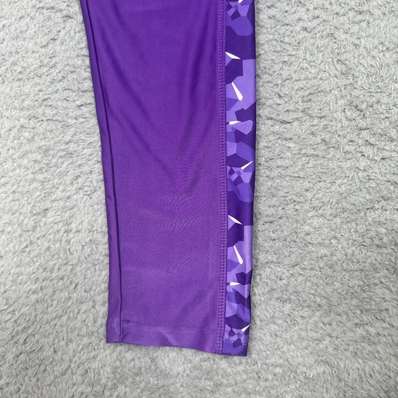 Minnesota Vikings Leggings Women's Size XL Activewear NFL Team Purple Mosaic - Picture 5 of 10